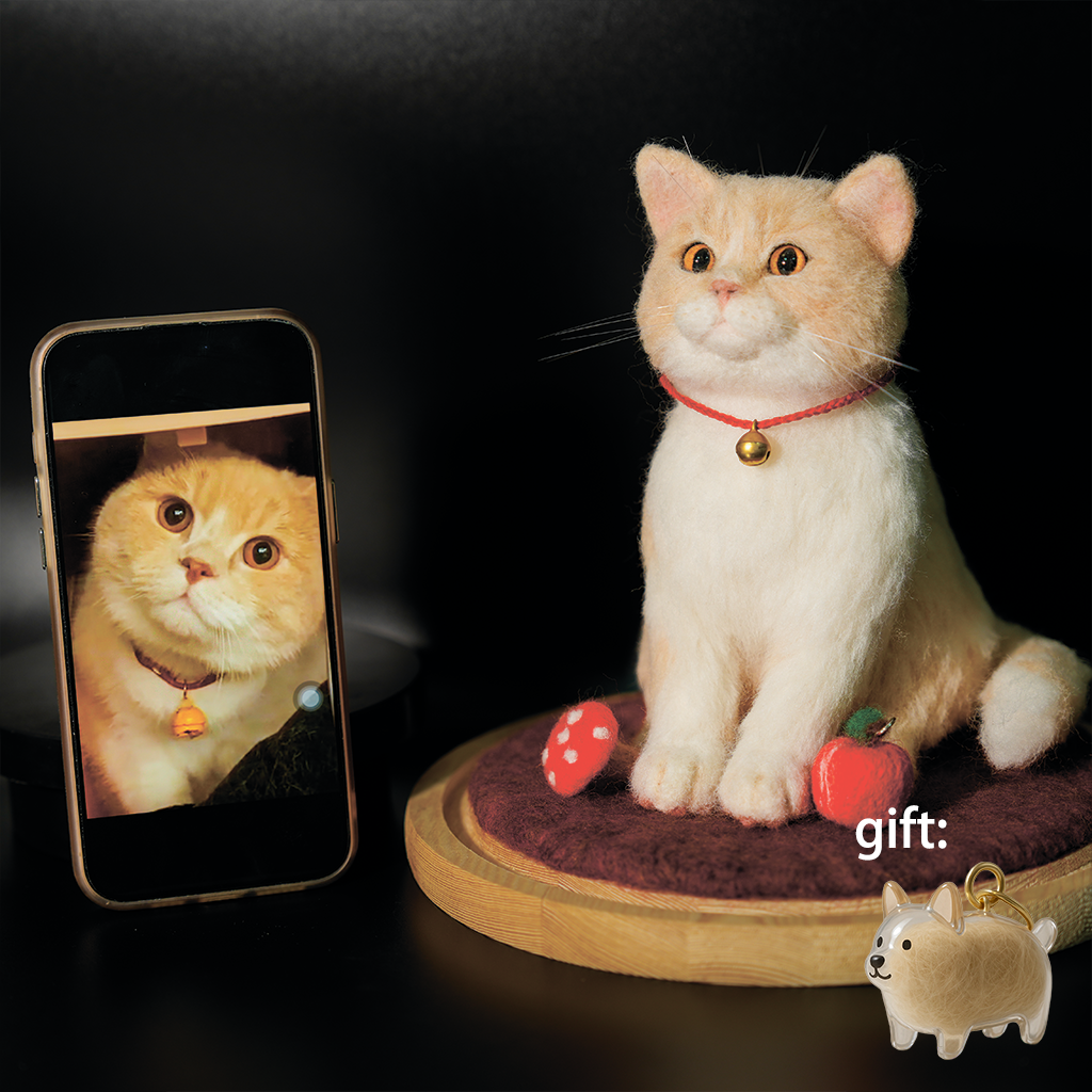 Wool Felt AI Cat
